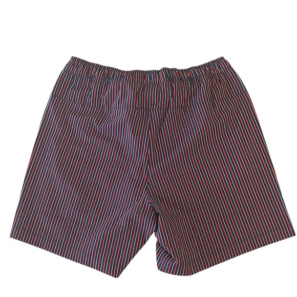 NWT Rhone 5.5" R&R Swim Trunks Mens S Goji Berry/Navy/White Stripe - Picture 2 of 10